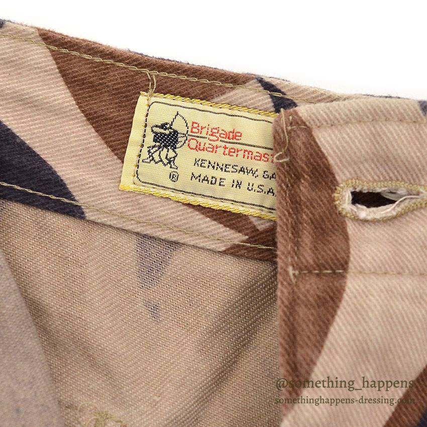 1990's BRIGADE QUARTERMASTERS ASAT CAMO PANTS / THICK COTTON ... M-R