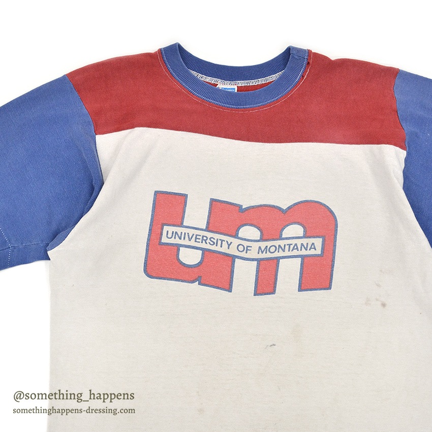 1970's CHAMPION UNIVERSITY OF MONTANA T-SHIRT ... L