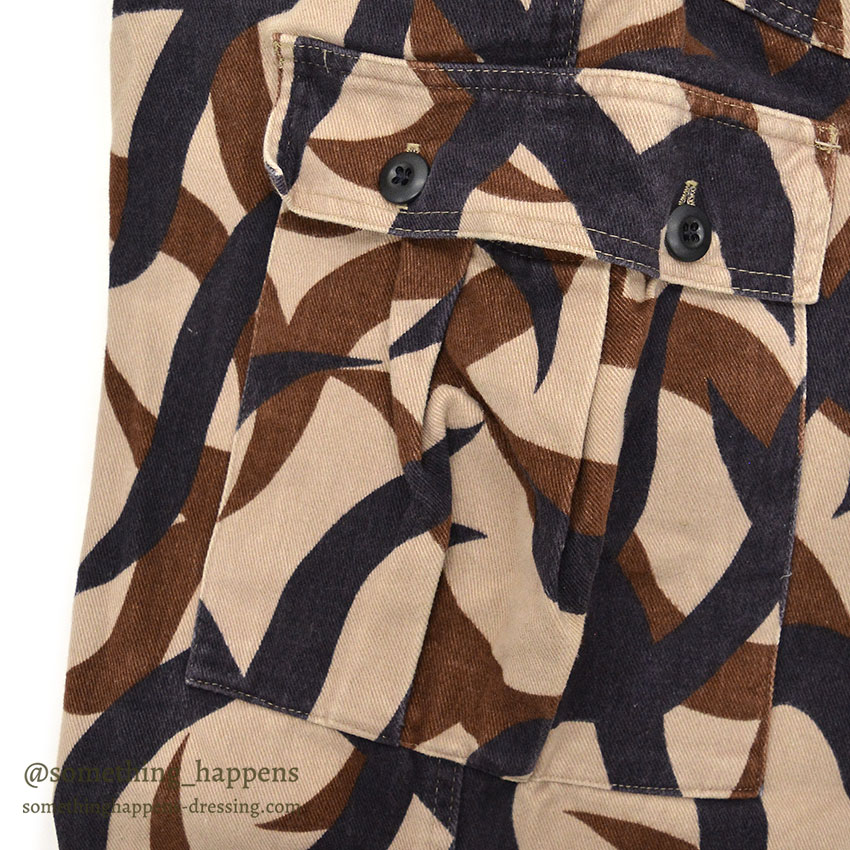 1990's BRIGADE QUARTERMASTERS ASAT CAMO PANTS / THICK COTTON ... L-R