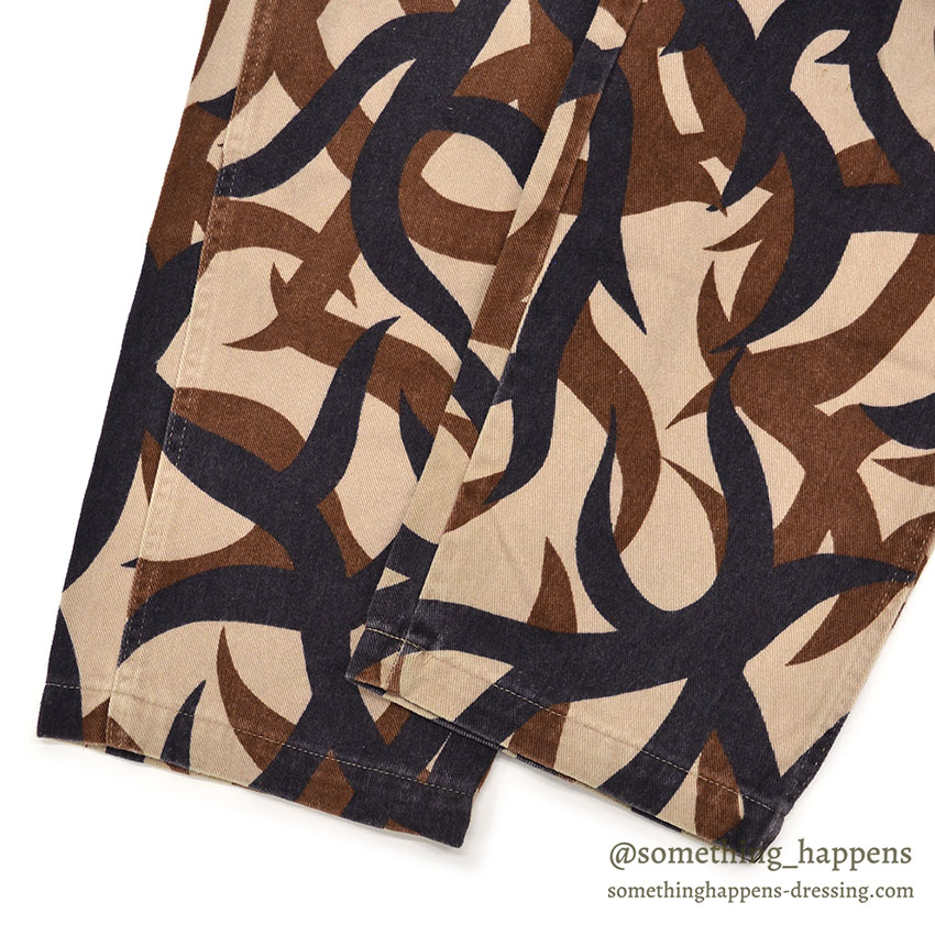 1990's BRIGADE QUARTERMASTERS ASAT CAMO PANTS / THICK COTTON ... L-R