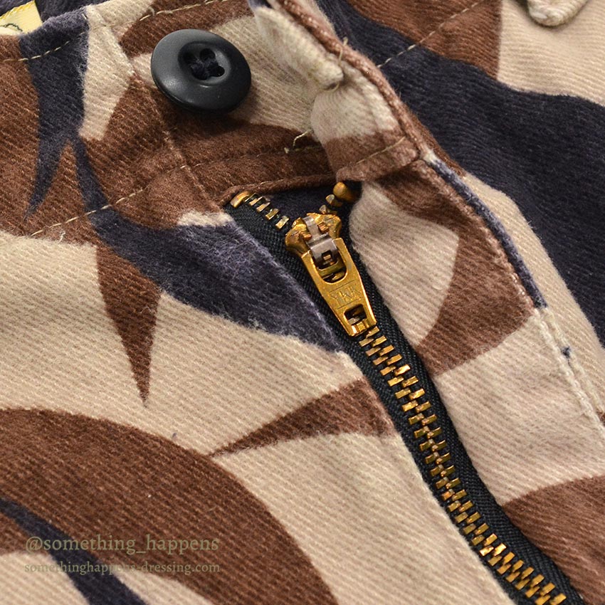 1990's BRIGADE QUARTERMASTERS ASAT CAMO PANTS / THICK COTTON ... L-R