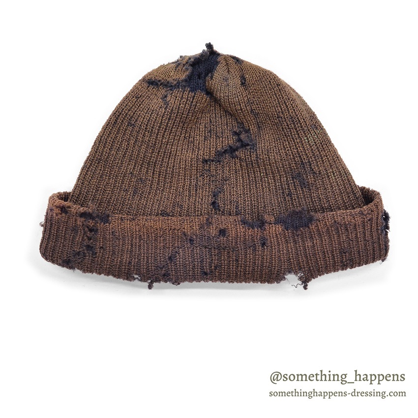 Around 1970's U.S.NAVY FADED WATCH CAP / PERFECT PATINA ... AS IS