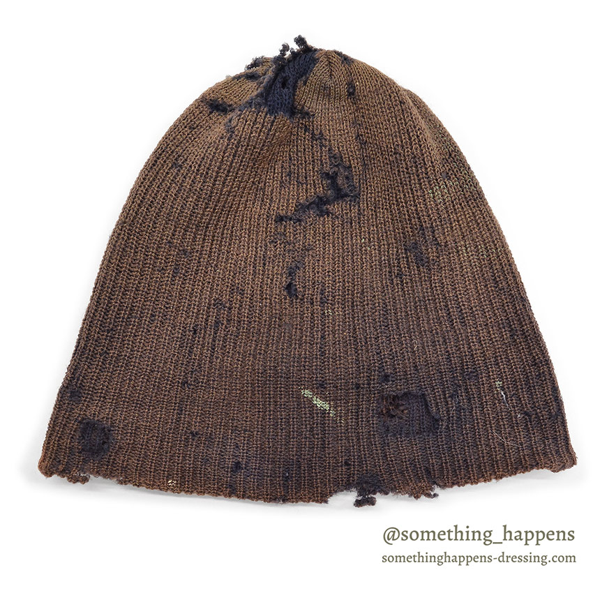 Around 1970's U.S.NAVY FADED WATCH CAP / PERFECT PATINA ... AS IS