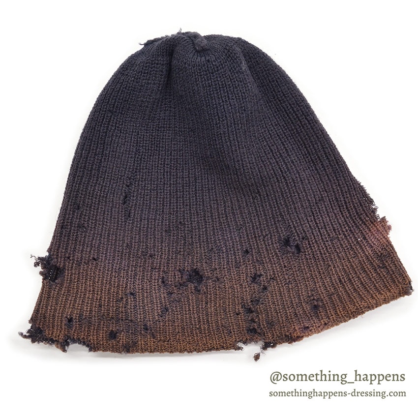 Around 1970's U.S.NAVY FADED WATCH CAP / PERFECT PATINA ... AS IS