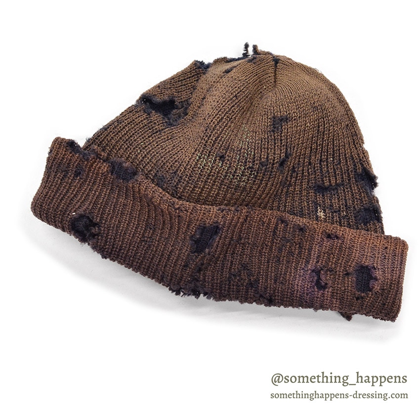 Around 1970's U.S.NAVY FADED WATCH CAP / PERFECT PATINA ... AS IS