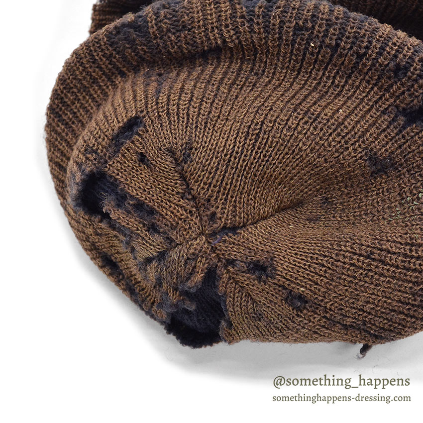 Around 1970's U.S.NAVY FADED WATCH CAP / PERFECT PATINA ... AS IS