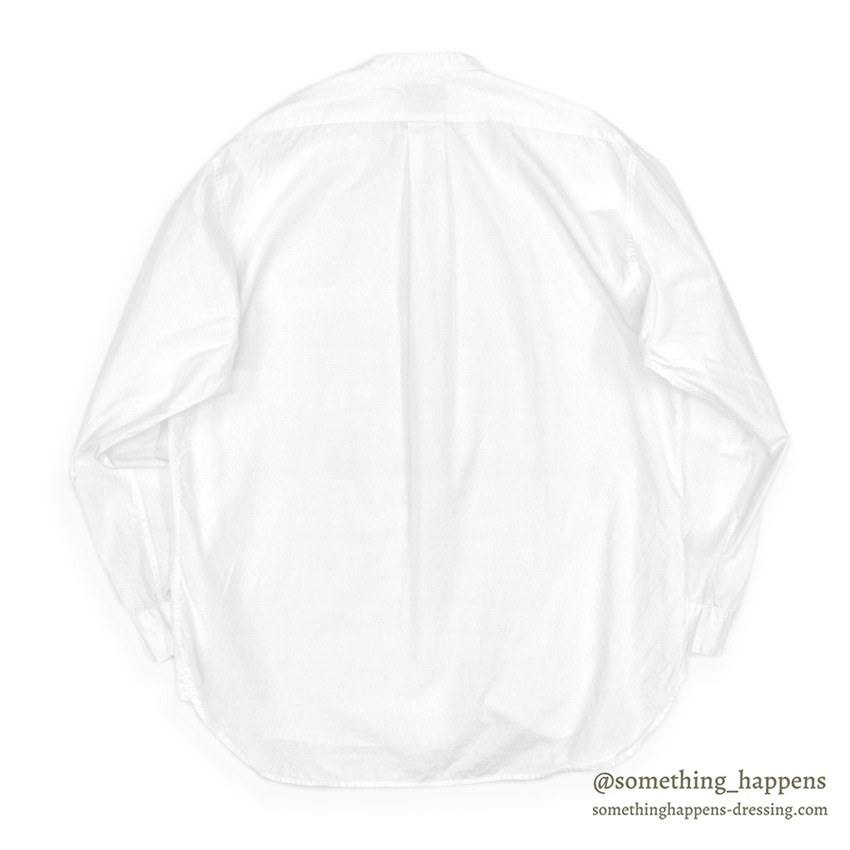 1980's J.CREW NO COLLAR WHITE SHIRT M 確認用 TOPS SOLD SomethingHappens