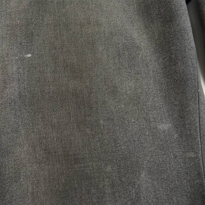 50's ごま塩 ブラックシャンブレー ワークパンツ 実寸 W34×L28