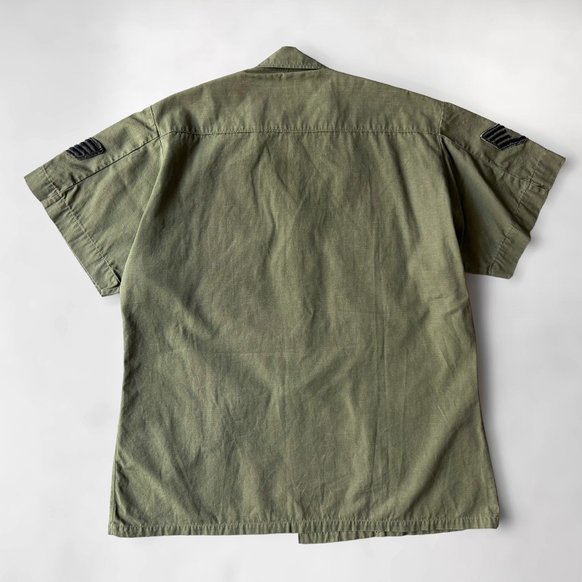1960's U.S.ARMY JUNGLE FATIGUE JACKET / SHORT SLEEVE ... M-S