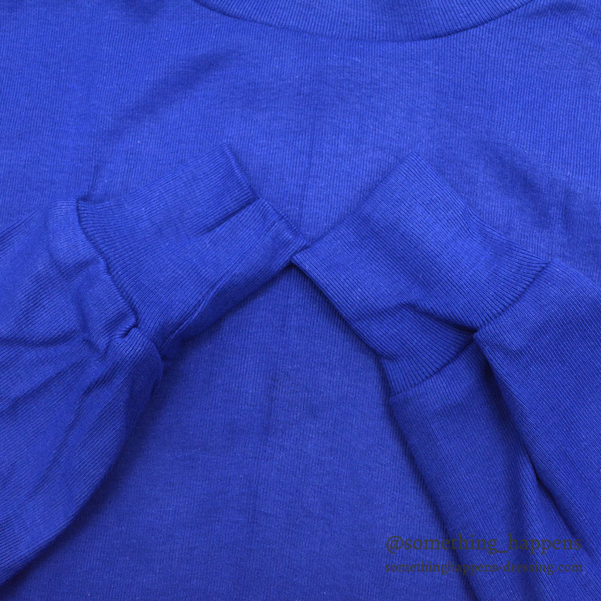 1970's DEADSTOCK U.S.NAVY FLIGHT DECK CREW JERSEY / BLUE ... L