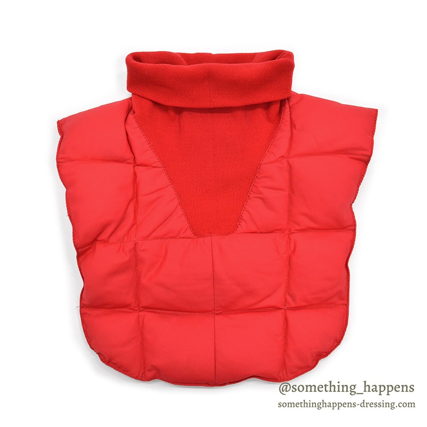 1980's EDDIE BAUER DOWN NECK WARMER / RED ...