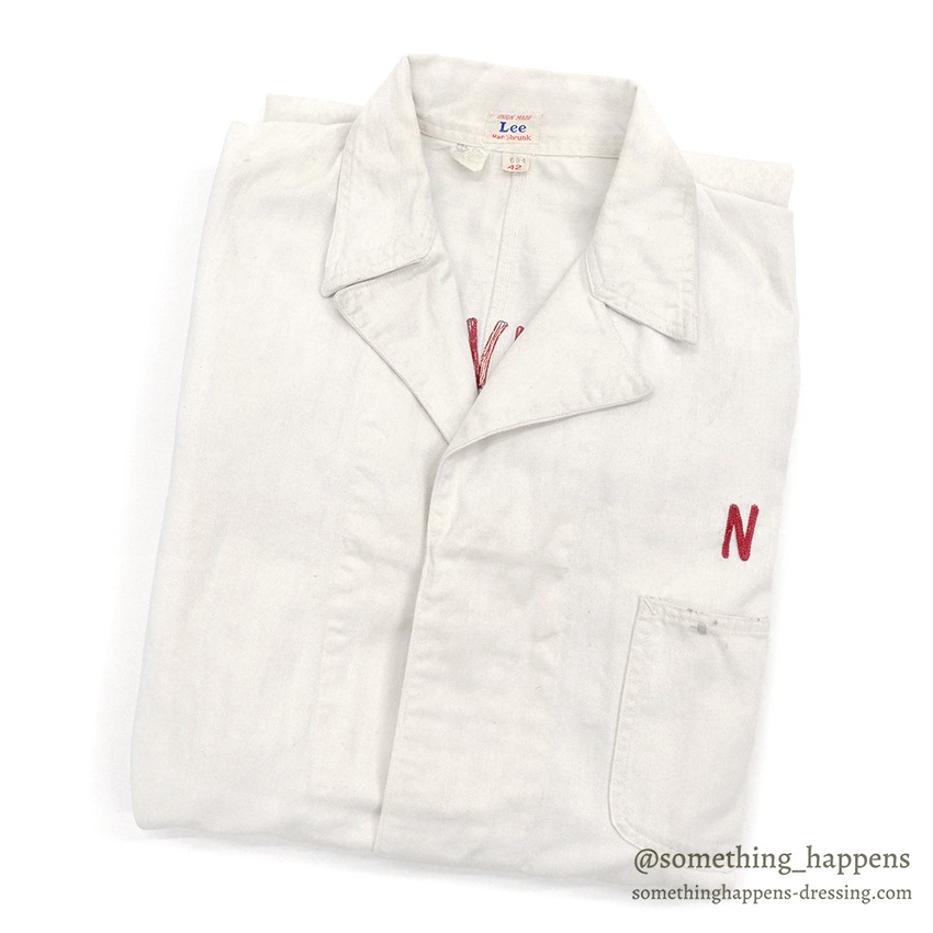 1930's Lee NRA LABEL HBT SHOP COAT ... 42