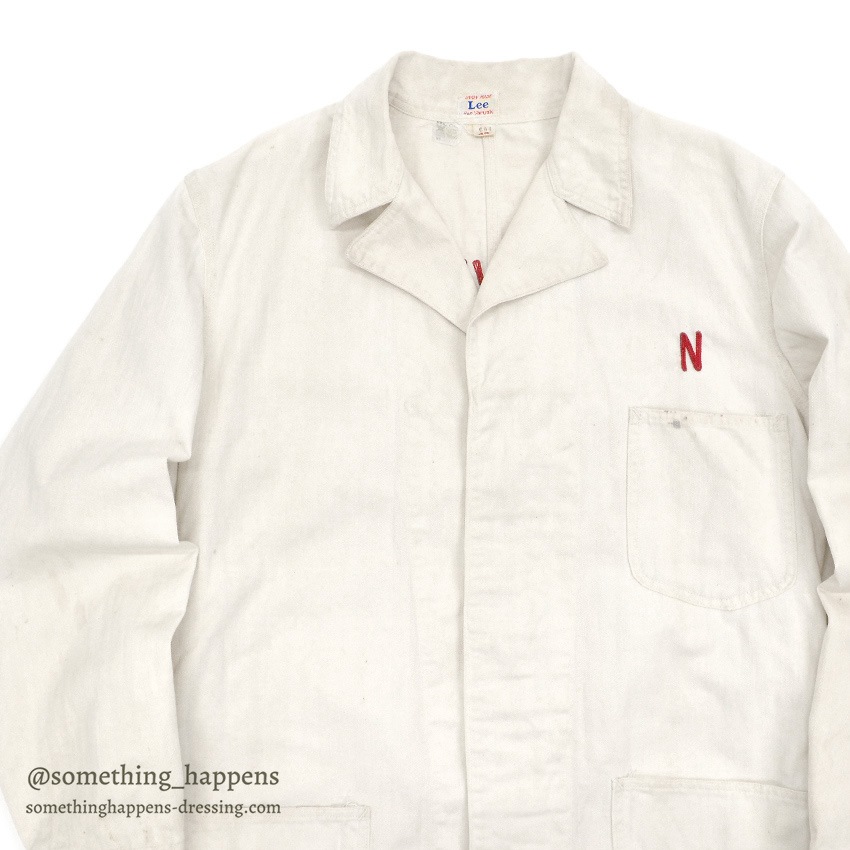 1930's Lee NRA LABEL HBT SHOP COAT ... 42