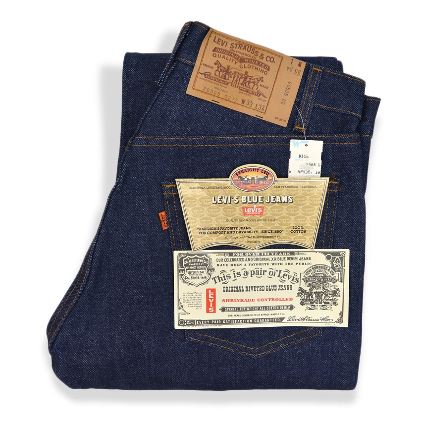 1980's DEADSTOCK Levi's 505 DENIM PANTS 82年製 ... W33 L34 ...