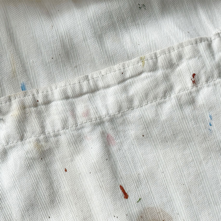 1950's~ PAINT SPLATTER HBT SERVICE COAT ... 42