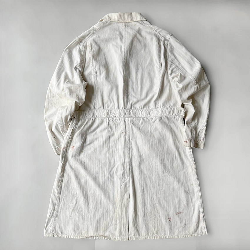 1950's~ PAINT SPLATTER HBT SERVICE COAT ... 42