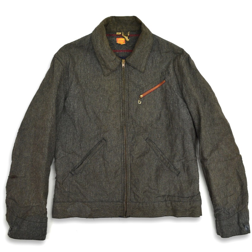50's～ Casey Jones 黒シャンブレー ワークジャケット ... 40
