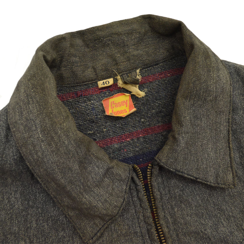50's～ Casey Jones 黒シャンブレー ワークジャケット ... 40