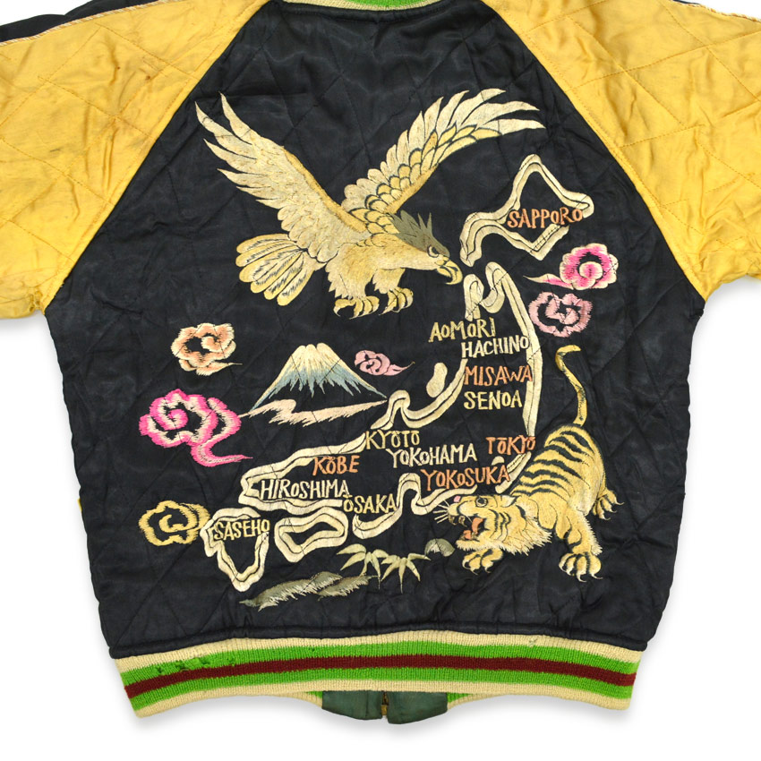 40's～ JAPAN SOUVENIR JACKET スカジャン 両面パチポケ TOYO