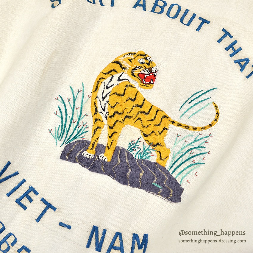 1960's VIETNAM SOUVENIR JACKET ベトジャン 65-66 白 ...