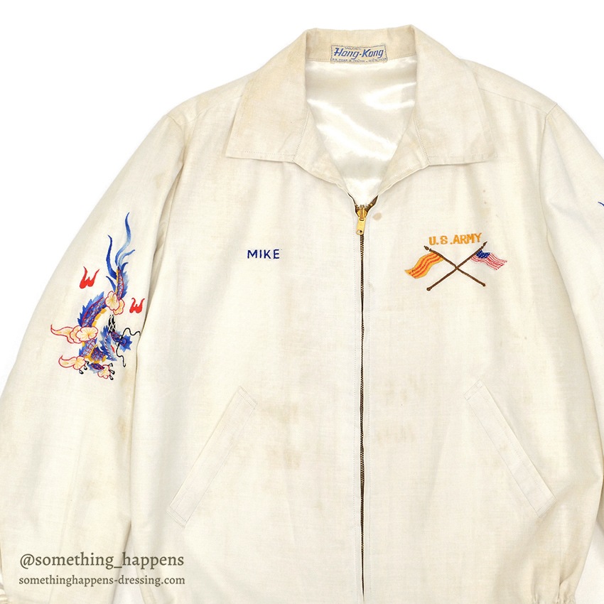 1960's VIETNAM SOUVENIR JACKET ベトジャン 65-66 白 ...