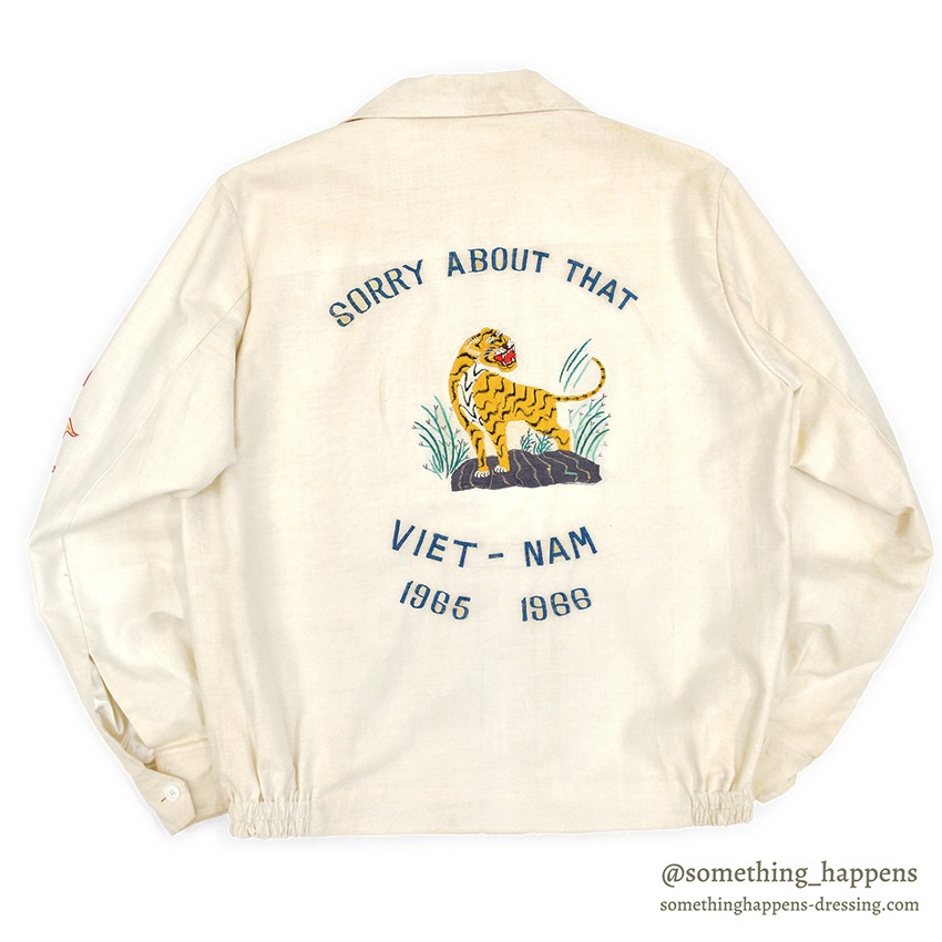 1960's VIETNAM SOUVENIR JACKET ベトジャン 65-66 白 ...
