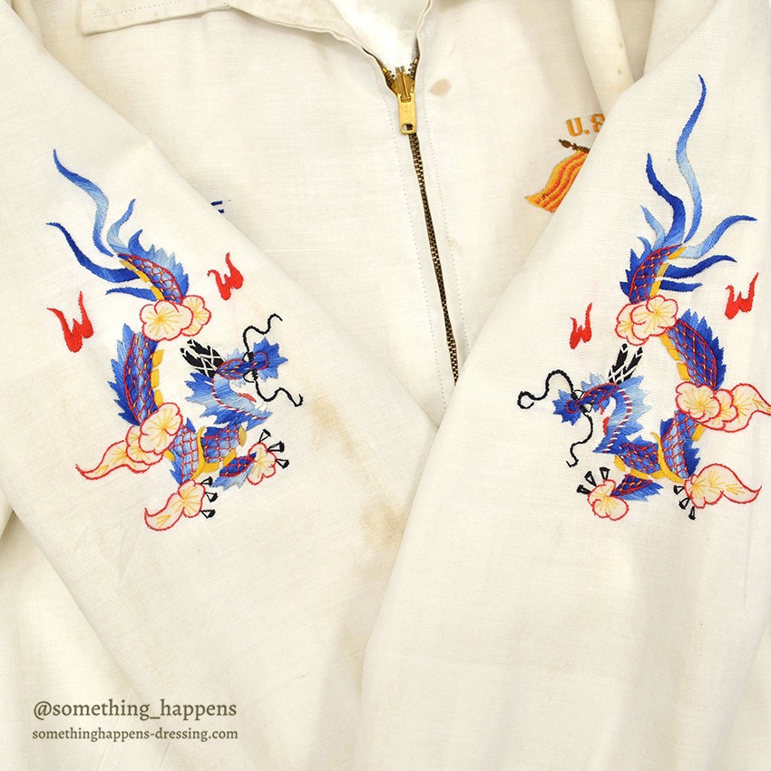 1960's VIETNAM SOUVENIR JACKET ベトジャン 65-66 白 ...