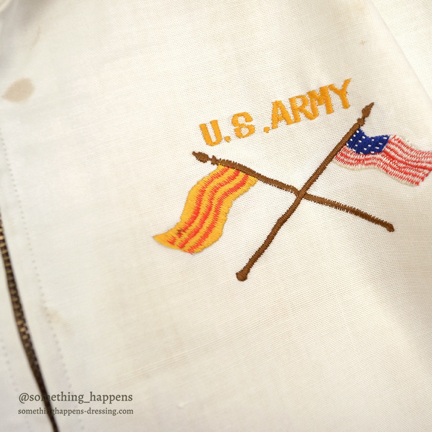 1960's VIETNAM SOUVENIR JACKET ベトジャン 65-66 白 ...