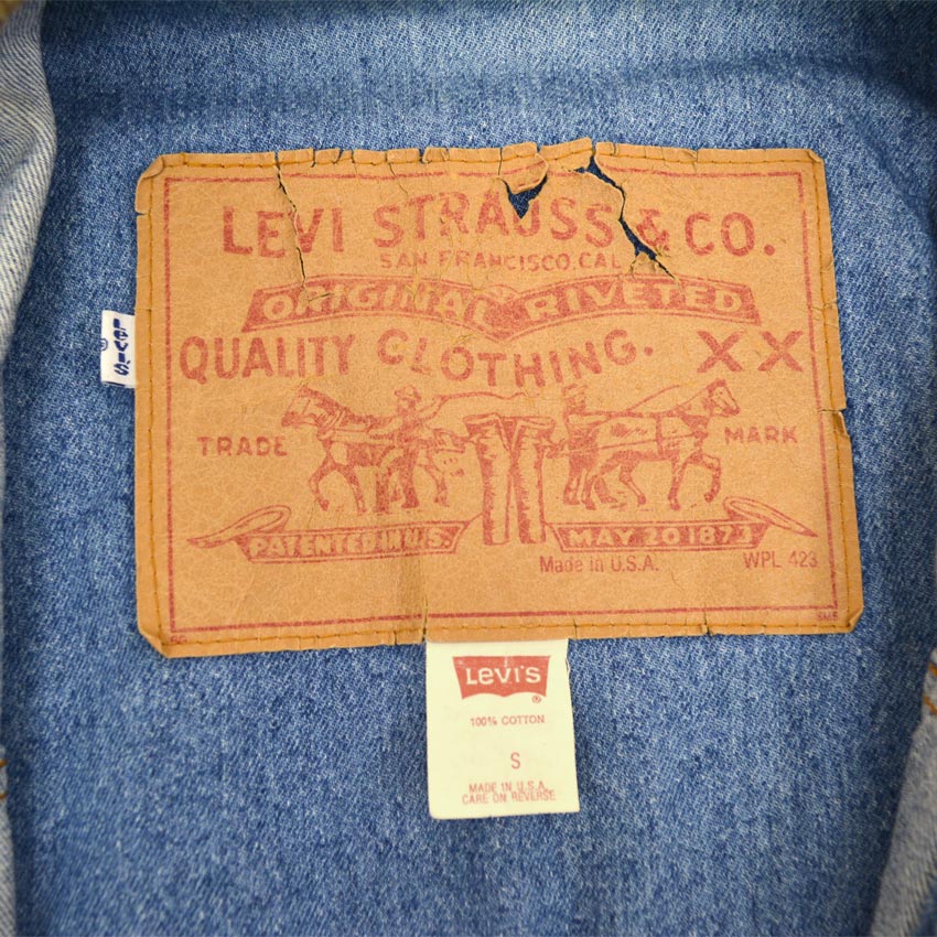 80's Levi's ' 特大パッチ 'デニムコート ... S
