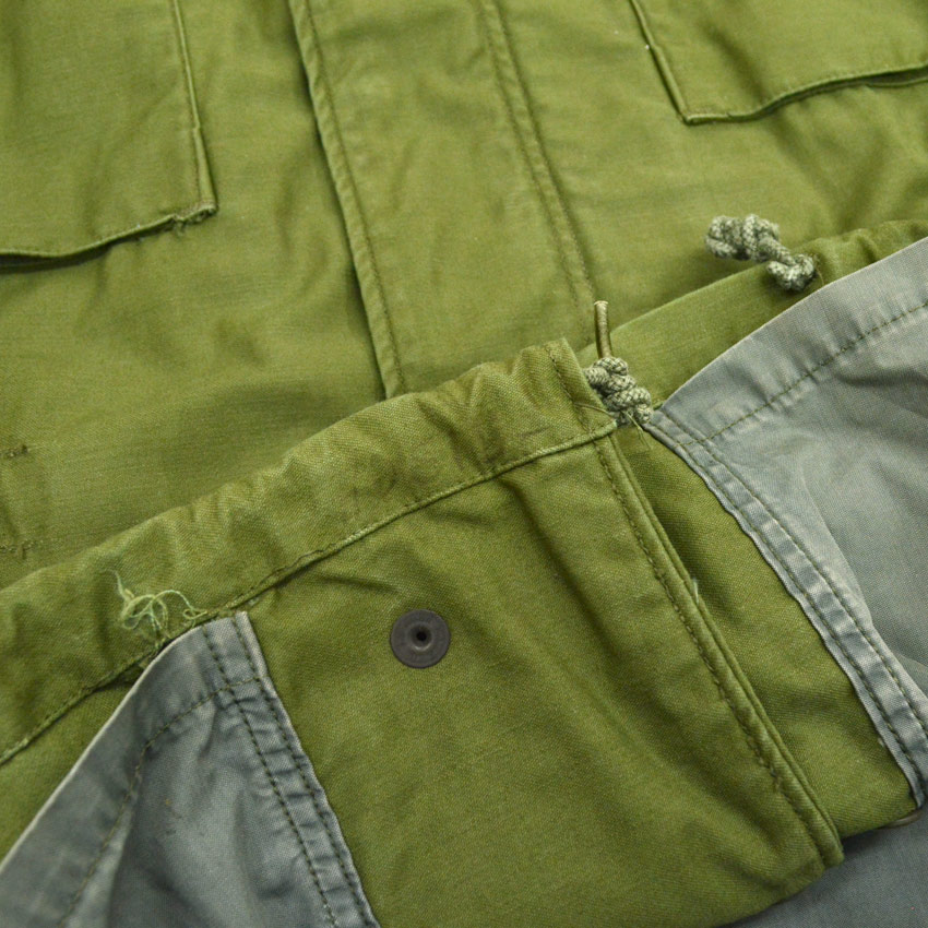 60's U.S.ARMY M-65 2nd グレーライナー ALPHA製 ... SMALL-REGULAR