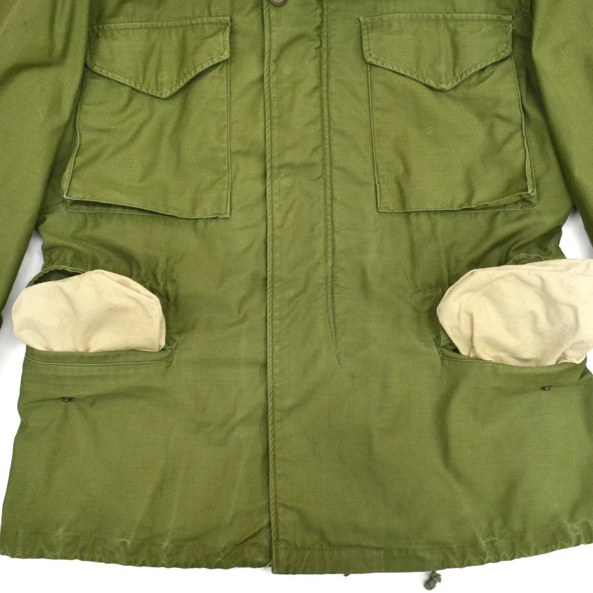 60's U.S.ARMY M-65 2nd グレーライナー ALPHA製 ... SMALL-REGULAR