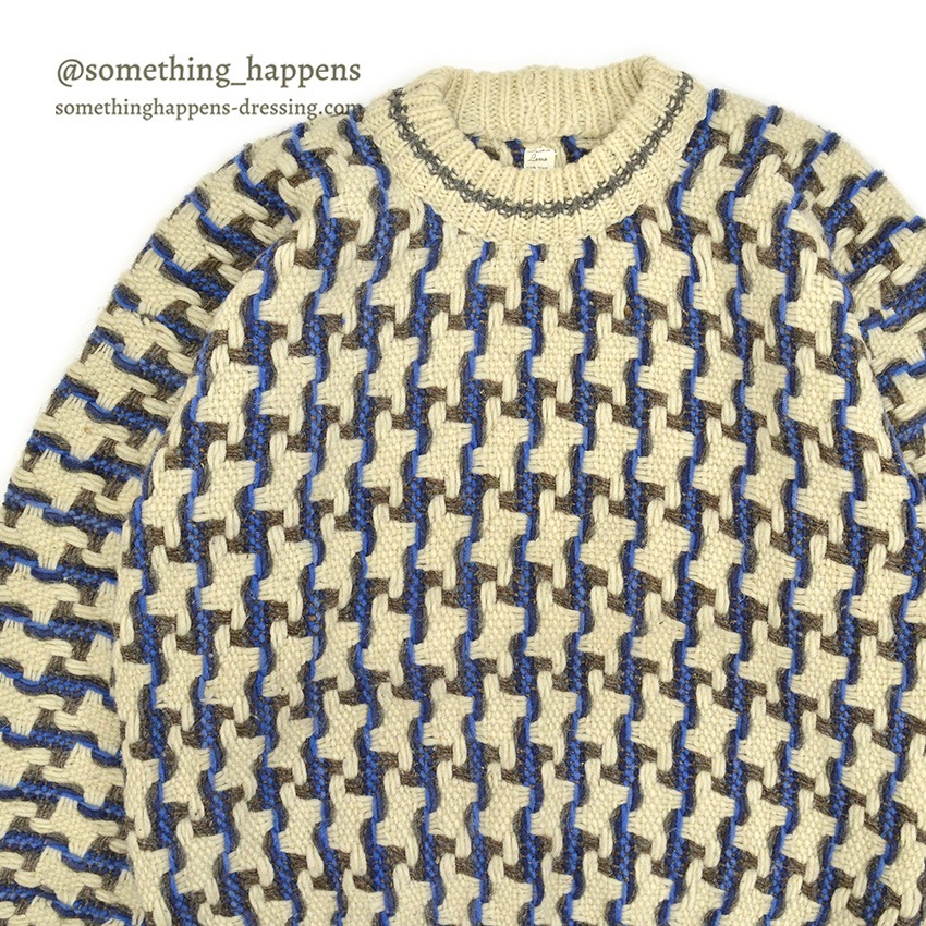 OLD ECUADOR HAND MADE WOOL KNIT SWEATER ... | SOLD  