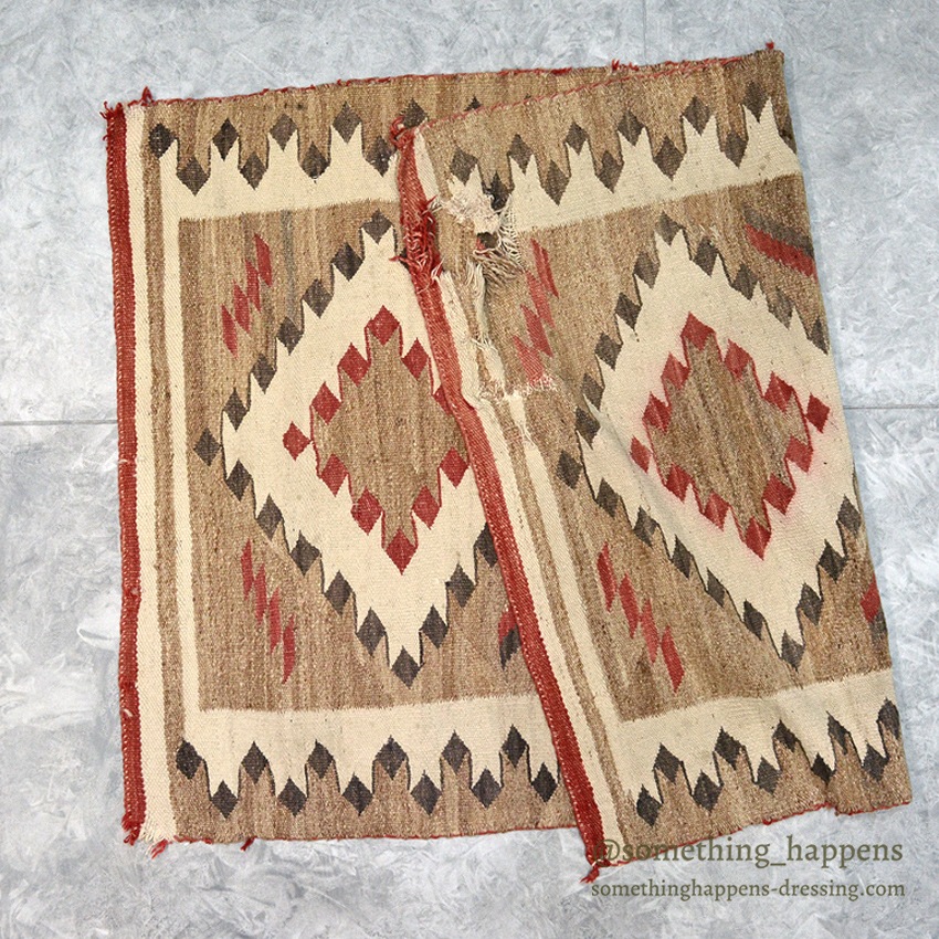 c.1940's NAVAJO RUG EYE DAZZLER PATTERN ... 149cm/102cm