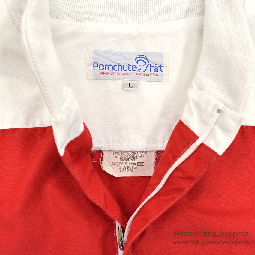 ~1990's JAMMIN CLOTHING PARACHUTE SHIRT, PULL OVER JACKET ... L