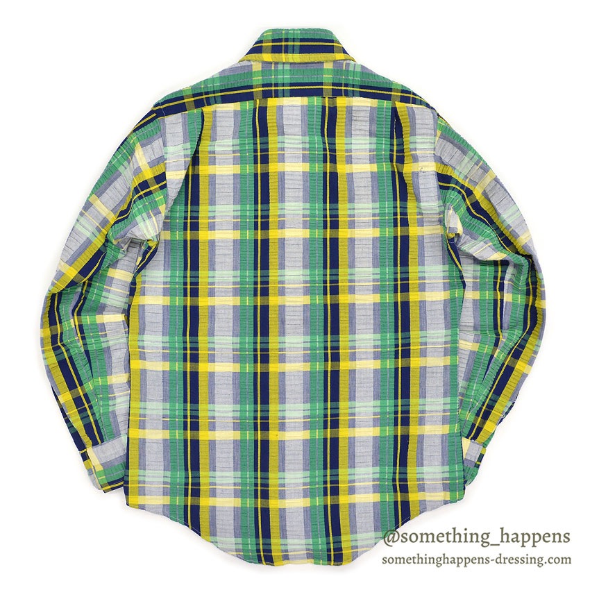 ~1970's GANT BULLOCK'S WYNBRIER SHOP PLAID SEERSUCKER SHIRT ... 15