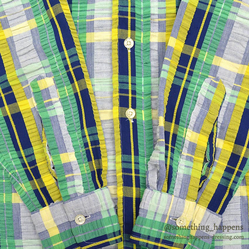 ~1970's GANT BULLOCK'S WYNBRIER SHOP PLAID SEERSUCKER SHIRT ... 15