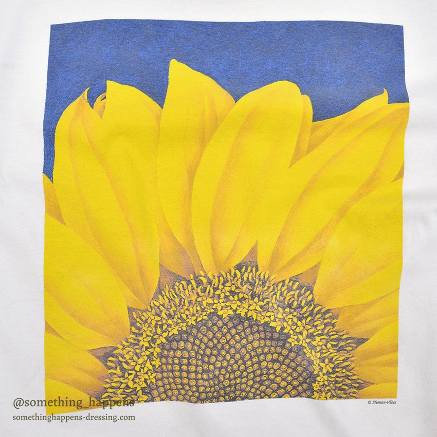 1990's anvil SUNFLOWER T-SHIRT ... XL