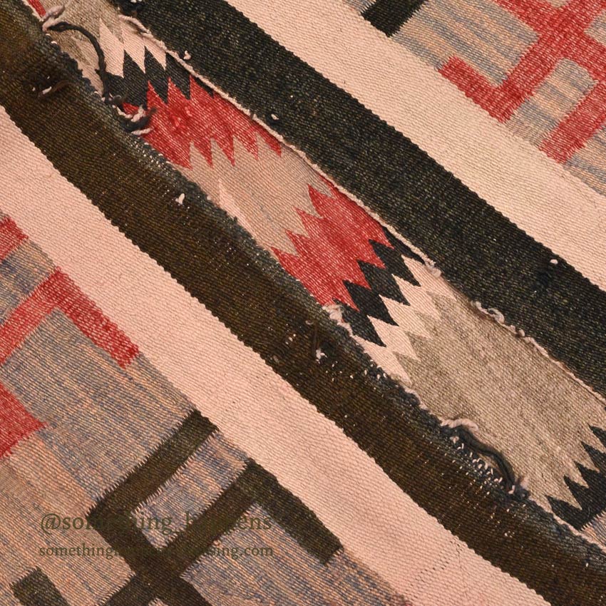 c.1930's NAVAJO RUG WHIRLING LOGS SWASTIKA ... 155cm/110cm