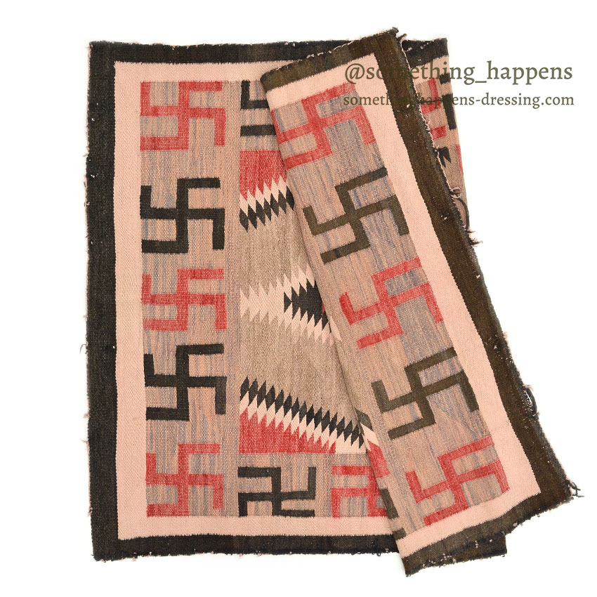 c.1930's NAVAJO RUG WHIRLING LOGS SWASTIKA ... 155cm/110cm