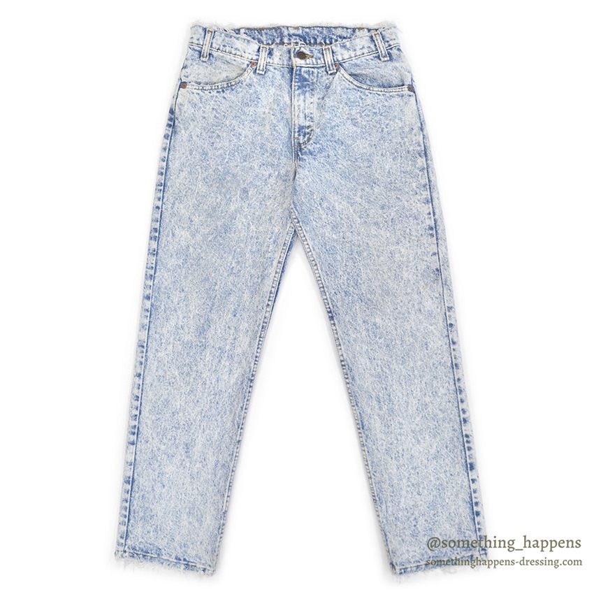 1990's Levi's 506 ACID WASHED DENIM PANTS ... W32/L30