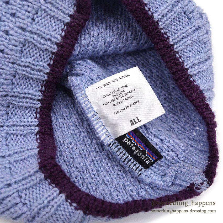 Patagonia KNIT BEANIE 'F4 / MADE IN FRANCE ...