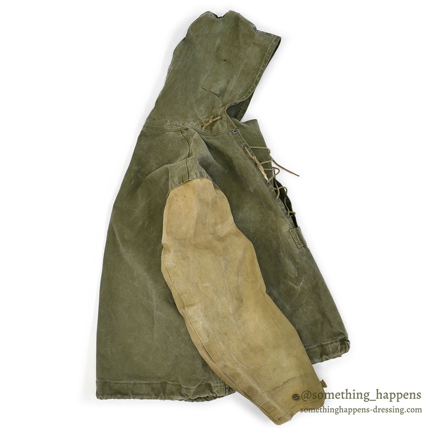 1940's U.S.NAVY WW2 FOUL WEATHER PARKA / TWO-TONE ... M