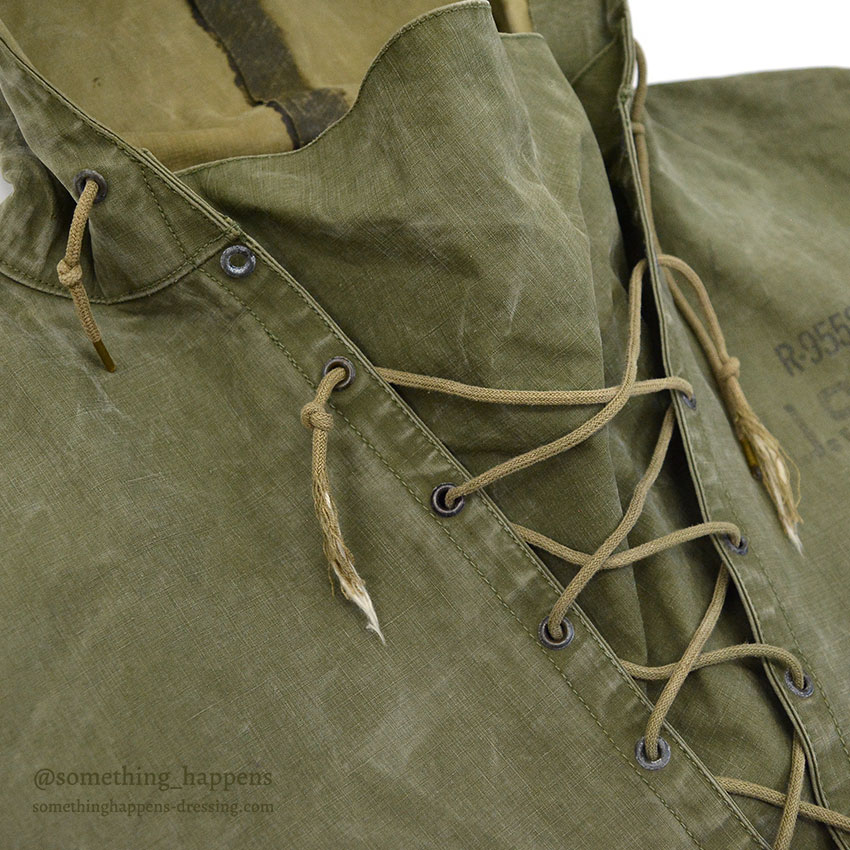 1940's U.S.NAVY WW2 FOUL WEATHER PARKA / TWO-TONE ... M