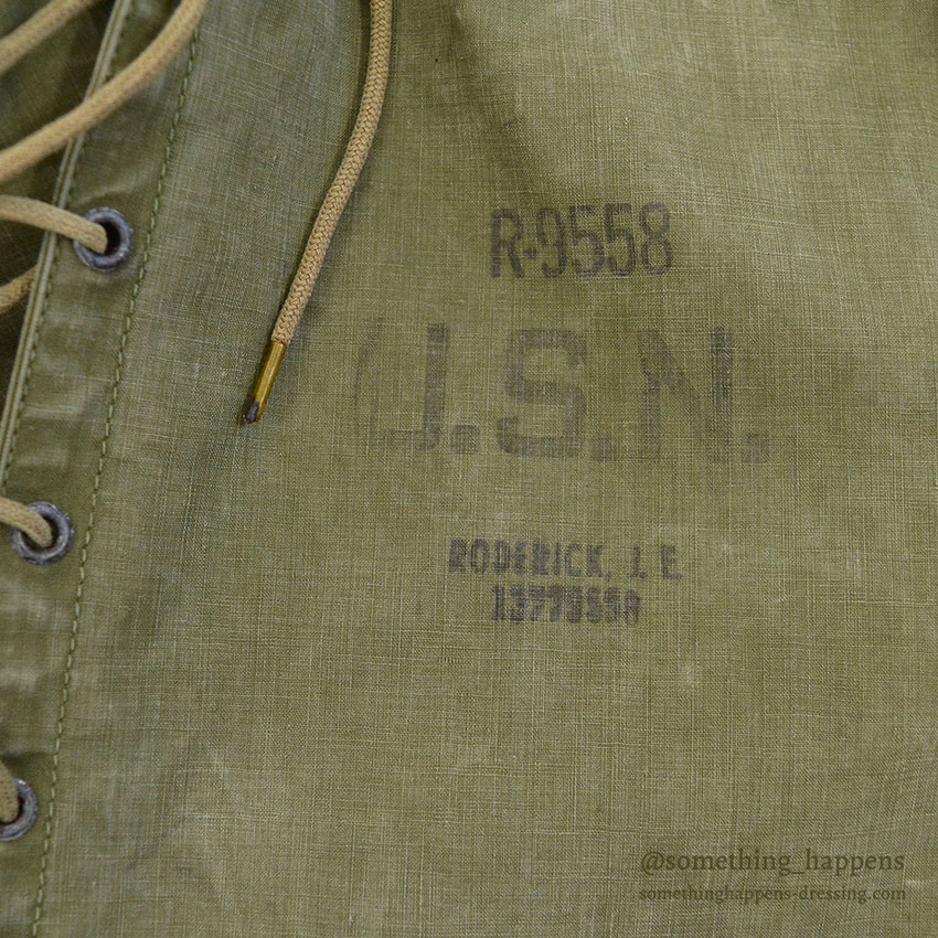 1940's U.S.NAVY WW2 FOUL WEATHER PARKA / TWO-TONE ... M