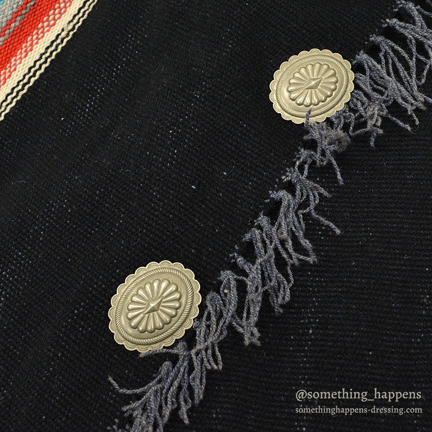 ~1940's CHIMAYO BLANKET JACKET BLACK ...