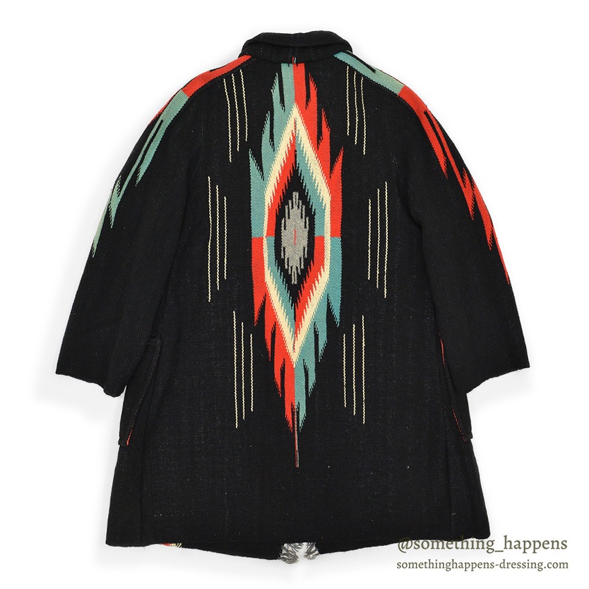 ~1940's CHIMAYO BLANKET JACKET BLACK ...