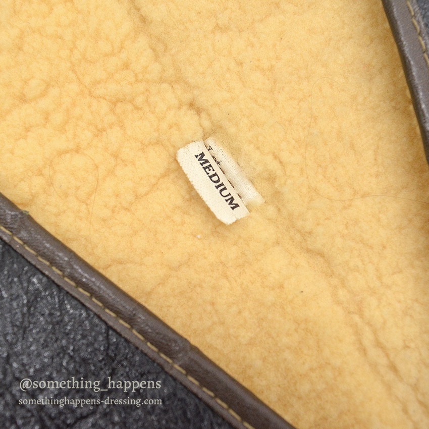 1960's POWR HOUSE SHEARLING WORK VEST ... M