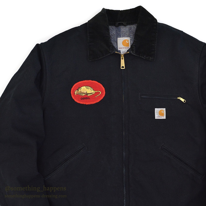 CARHARTT DETROIT JACKET / ALL BLACK ... L