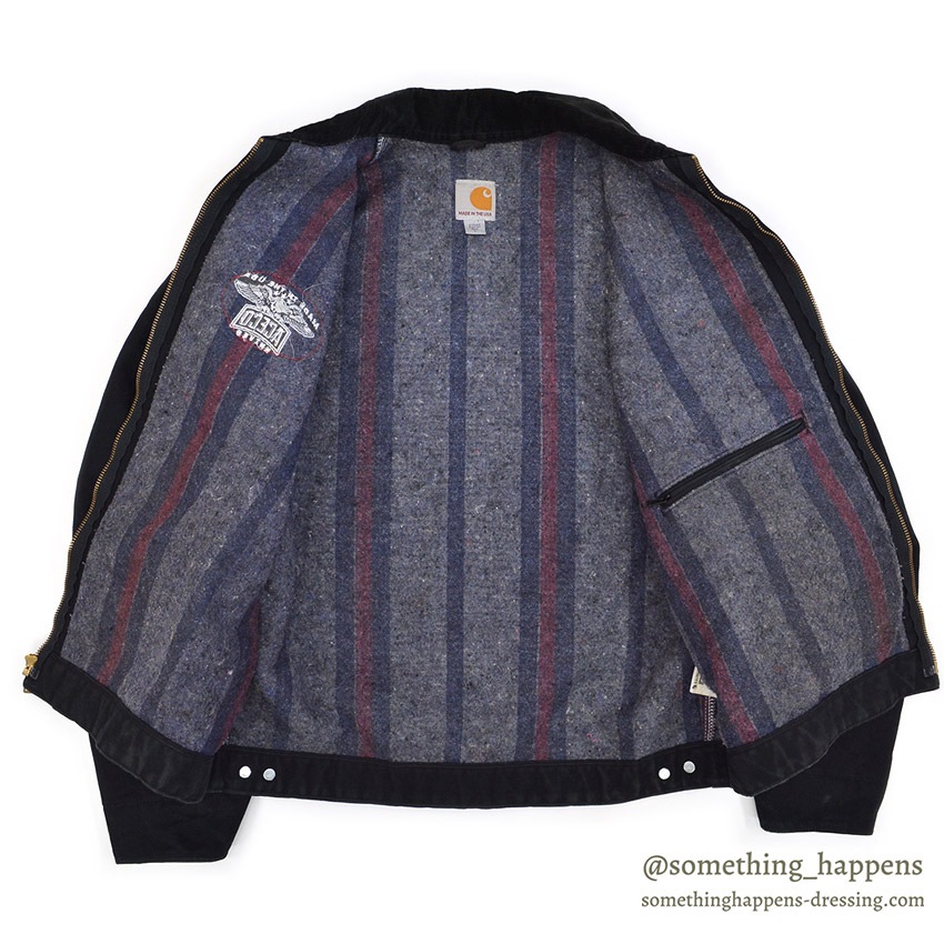 CARHARTT DETROIT JACKET / ALL BLACK ... L