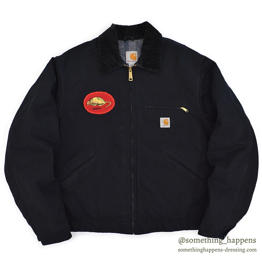CARHARTT DETROIT JACKET / ALL BLACK ... L